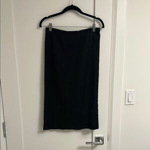 Alice + Olivia Black Midi Pencil Skirt